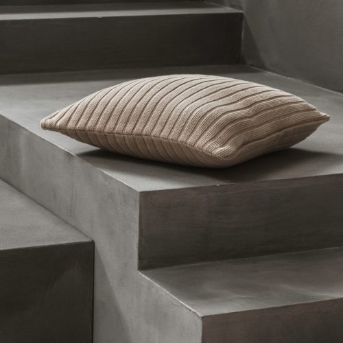 VIDI Cuscino del Cuore - Kussenhoes Taupe 45×45 cm - Luxe Sierkussenhoes