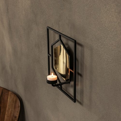 VIDI Tesaro Nascoto - Muurkandelaar 24×24 cm - Luxe Wandkandelaar