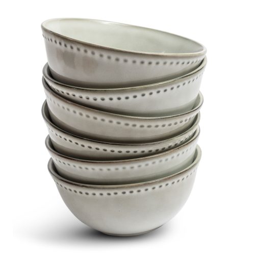 Vidi Alba - Schaaltjes 6 stuks - parelwit - Ø15cm