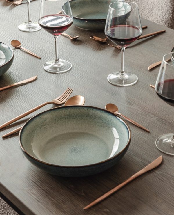 Vidi Sapore – Pastaborden 6 stuks – Ø22 cm – Saliegroen - Afbeelding 2