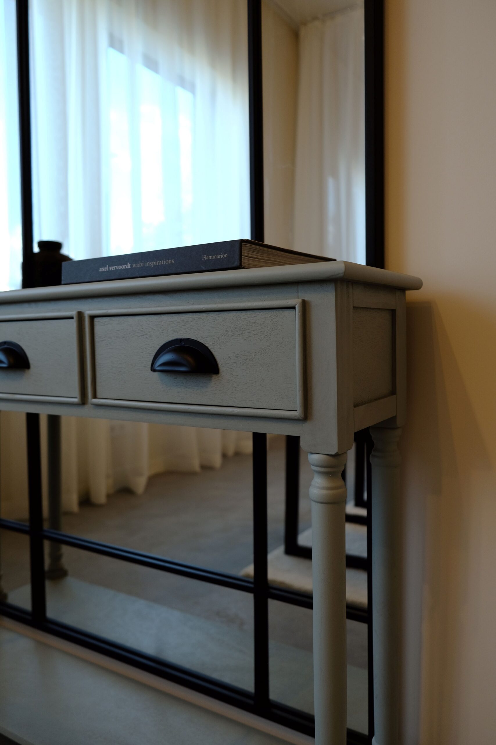 VIDI Stjerne - Sidetable - Consoletafel - Hout - Grijs - 100 x 24 x 81 cm - Image 8