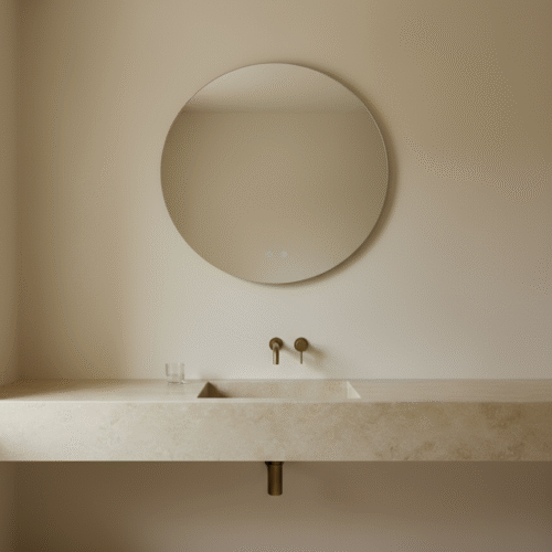 VIDI FRODE - Ronde LED Badkamerspiegel Ø60 cm - Anti-Condens & 3 Lichtkleuren